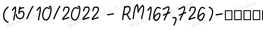 (15/10/2022 - RM167,726)字体转换